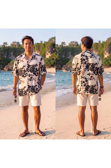 Hand Printed Rayon Shirt Hand Printed Rayon Shirt